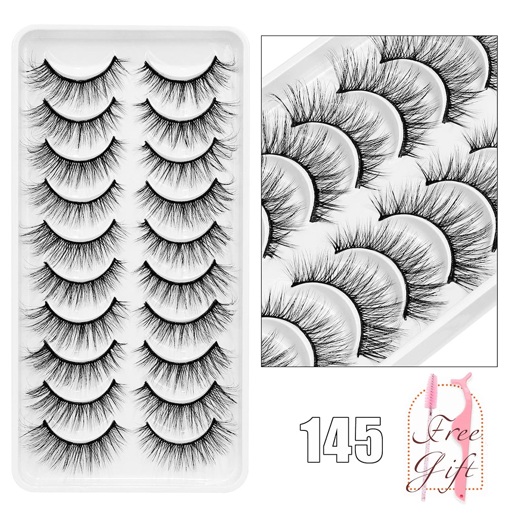 5/10Pairs 3D Mink Lashes Natural Eyelashes Dramatic False Eyelashes Faux Cils Makeup Wholesale Fake Eyelash Extension maquiagem