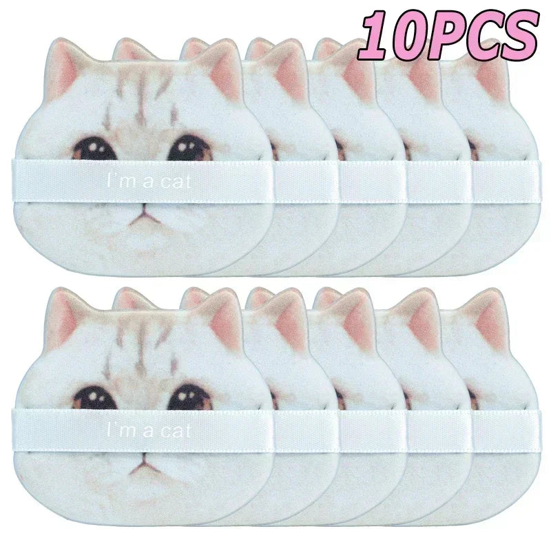Cute Cat Paw Shaped Makeup Puff, Dual-use for Dry and Wet, Foundation Concealer Sponge, Fine Makeup Tool