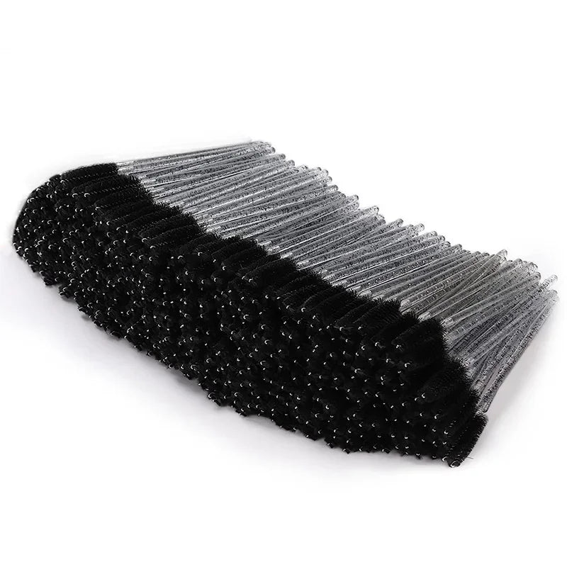 300Pcs Disposable Eyelash Brushes, Spiral Eyebrow Brushes, Makeup Tools