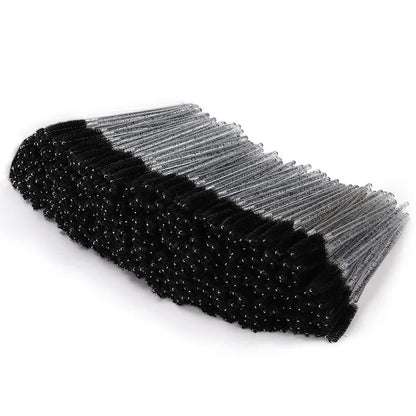 300Pcs Disposable Eyelash Brushes, Spiral Eyebrow Brushes, Makeup Tools