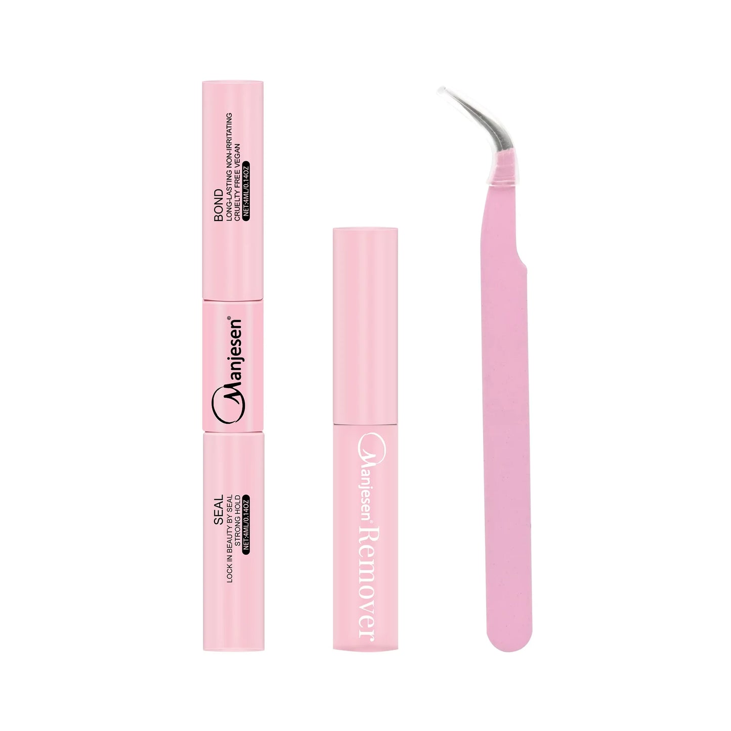 Lash Makeup set Bond and Seal Individual Lashes Glue and Seal Super Strong Hold Lash Extension Lash Glue Remover & Tweezers Kit