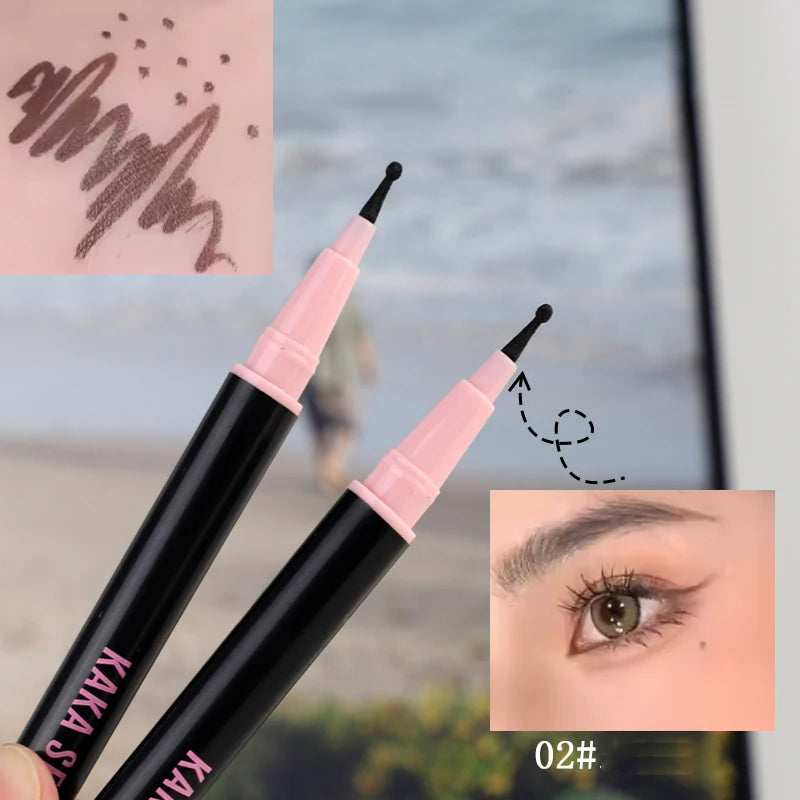 Realistic Natural Freckle Pen Fast Drying Waterproof Lifelike Round Head Freckle Spot Stamp Lasting Non-fading Dot Mole Makeup