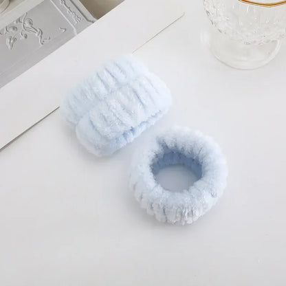 Women Makeup Coral Fleece Headband Wash Face Soft Hair Holder Elastic Top Knot Hairbands Girl Headwear Hair Accessories