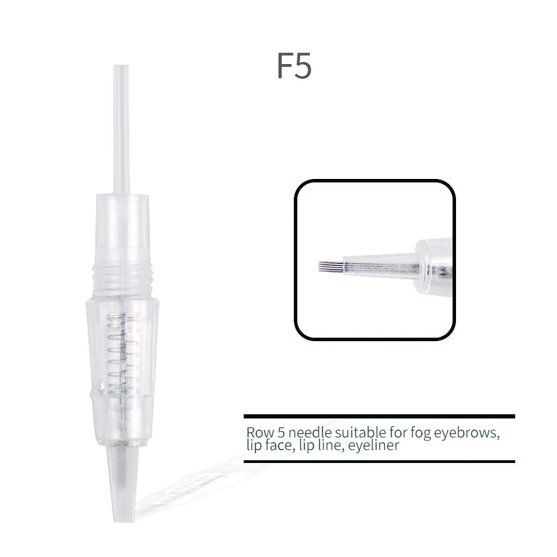 Tattoo Needles Disposable Sterilized Tattoo Needle For Eyebrow Eyeliner Makeup for Tattoo Machines Blunt R1 R2 R3 R5 R7 F3 F5 F7
