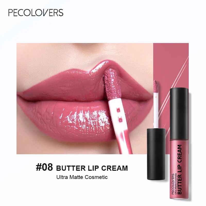 1PC Waterproof Liquid Lipstick 21 Color Vitamin E Makeup Sets Lip Glosses Lip Plumpers