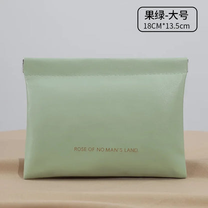 파우치 Simple Lipstick Makeup Storage Bag Women Fashion Portable Mini Key Jewelry Cosmetic Organizer Pouch Handbag Косметичка 2025