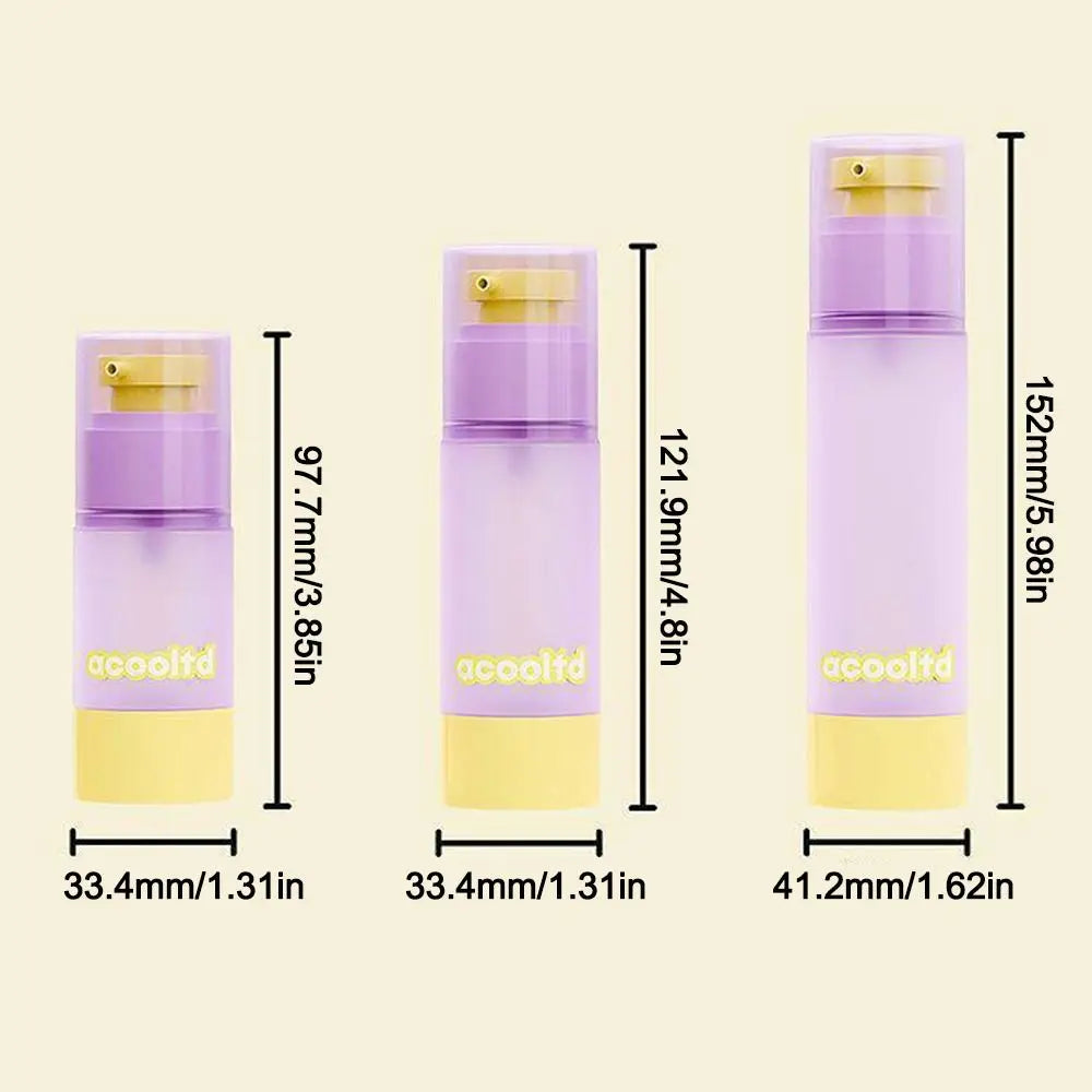 New 30ml/80ml Travel Vacuum Dispensing Bottles Portable Fillable Skincare and Cosmetic container Pump-type Empty Bottles