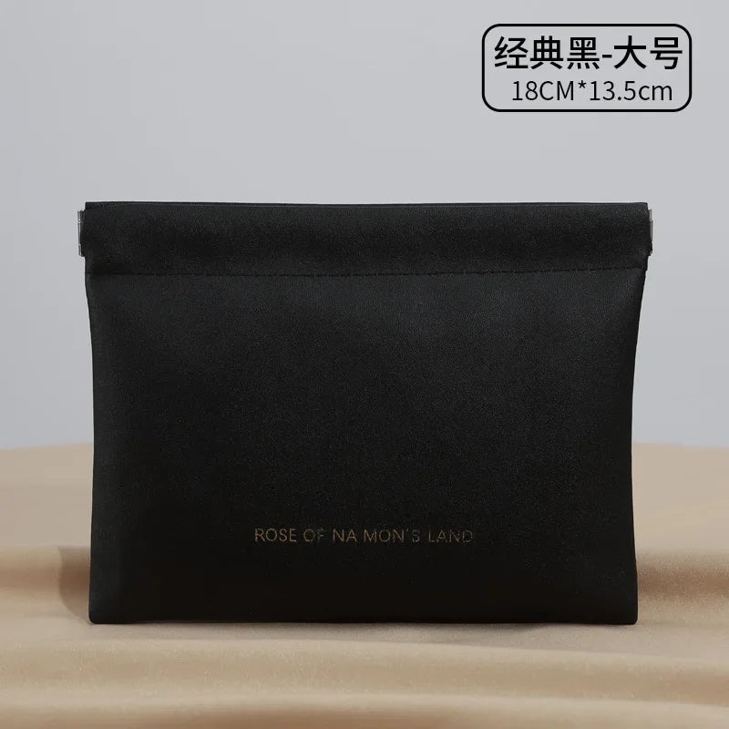 파우치 Simple Lipstick Makeup Storage Bag Women Fashion Portable Mini Key Jewelry Cosmetic Organizer Pouch Handbag Косметичка 2025