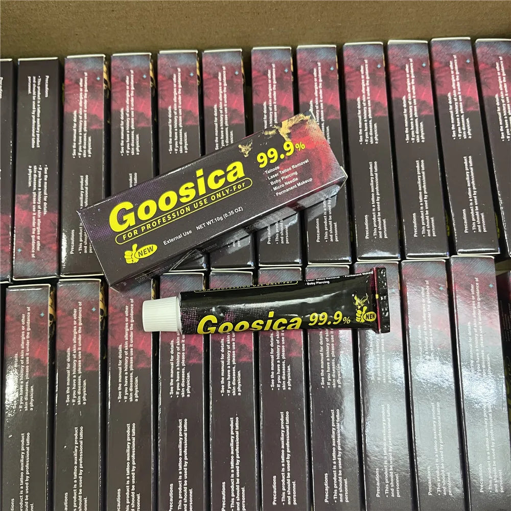 Newest 99.9% Goosica Tattoo Cream Before Permanent Makeup Microblading Piercing Eyebrow Eyeliner Lips Body Supplier 10g