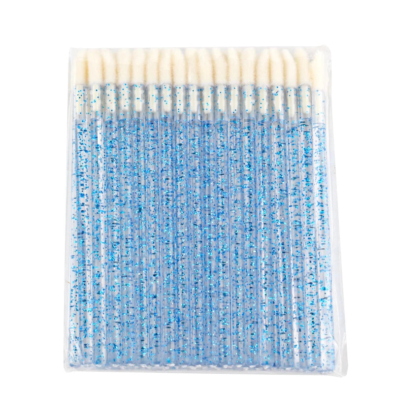 YSDO 5/50 PCS Crystal Lip Brushes Makeup Eyelash Extension Mascara Applicator Lipstick Wands Lip Brush Cosmetic Tools