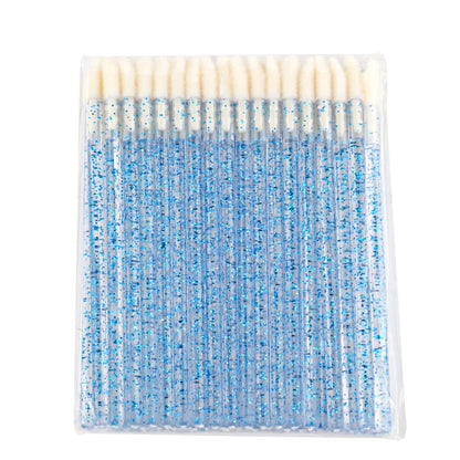 YSDO 5/50 PCS Crystal Lip Brushes Makeup Eyelash Extension Mascara Applicator Lipstick Wands Lip Brush Cosmetic Tools