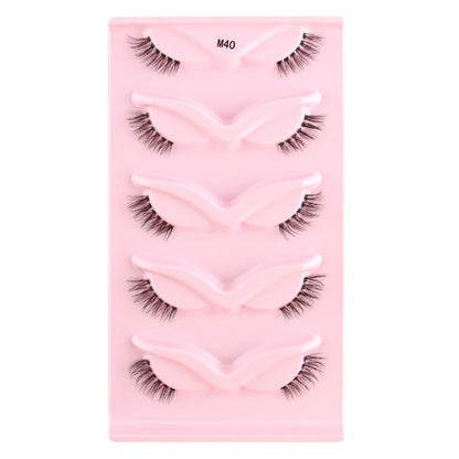 YSDO Half Eyelashes 3/5/10 Half Lashes Soft Natural Cat Eye Lashes Makeup Tool Extension Fluffy Faux Cils maquiagem Half Lashes
