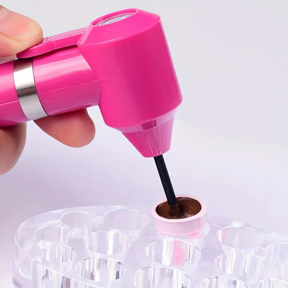 JC Tattoo Pigment Makeup Electric Ink Mixer With 5pcs Mixing Sticks Set Eyebrow Color Supply Tool Convenient Agitator Machine