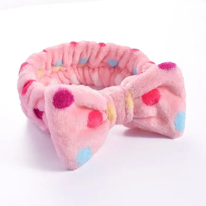Women Makeup Coral Fleece Headband Wash Face Soft Hair Holder Elastic Top Knot Hairbands Girl Headwear Hair Accessories