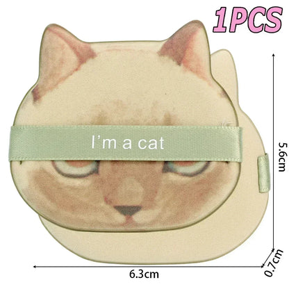 Cute Cat Paw Shaped Makeup Puff, Dual-use for Dry and Wet, Foundation Concealer Sponge, Fine Makeup Tool