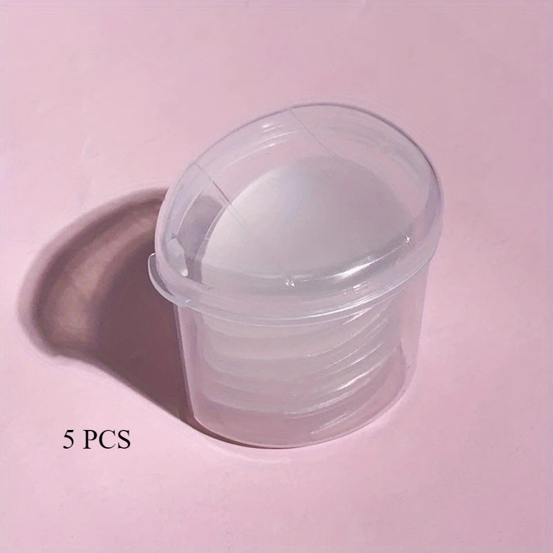 1/5 Pack Mini Silicone Fingertips - Reusable, Fragrance-Free Makeup Brushes for Foundation, Concealer and Powder