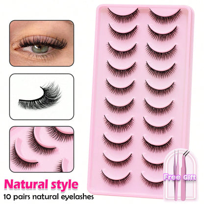 5/10Pairs 3D Mink Lashes Natural Eyelashes Dramatic False Eyelashes Faux Cils Makeup Wholesale Fake Eyelash Extension maquiagem