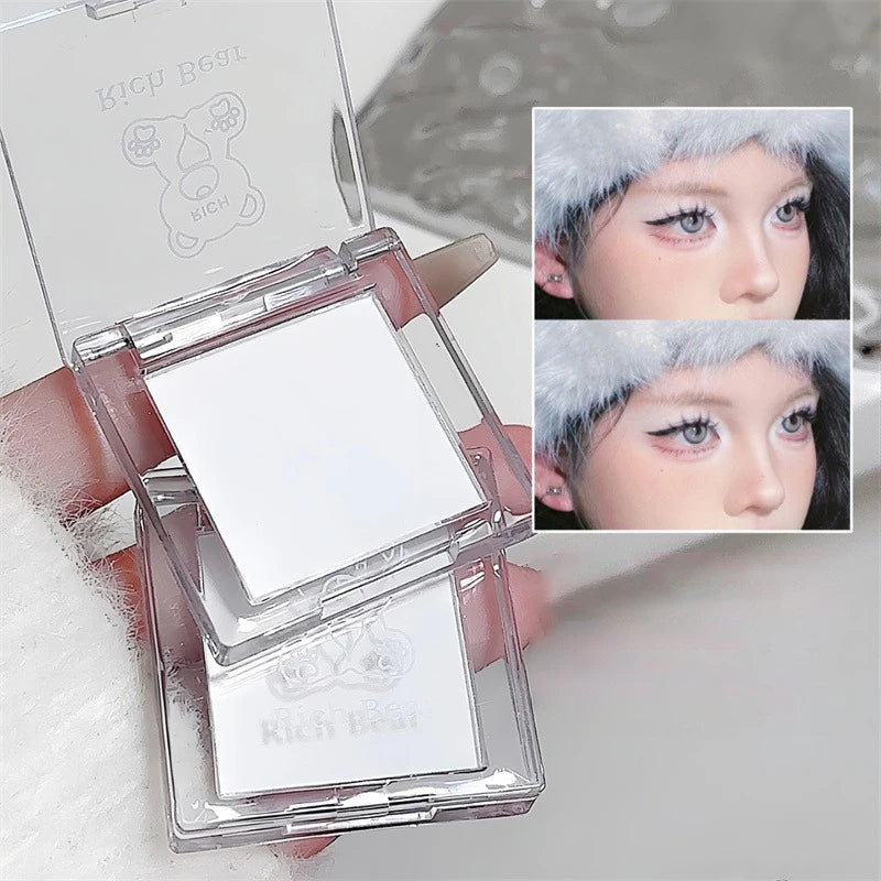 White Jade Color Eyeshadow Matte High Gloss Eyeshadow Makeup Palette Soft Brightening The Face Matte Velvet Eye Shadow Powder