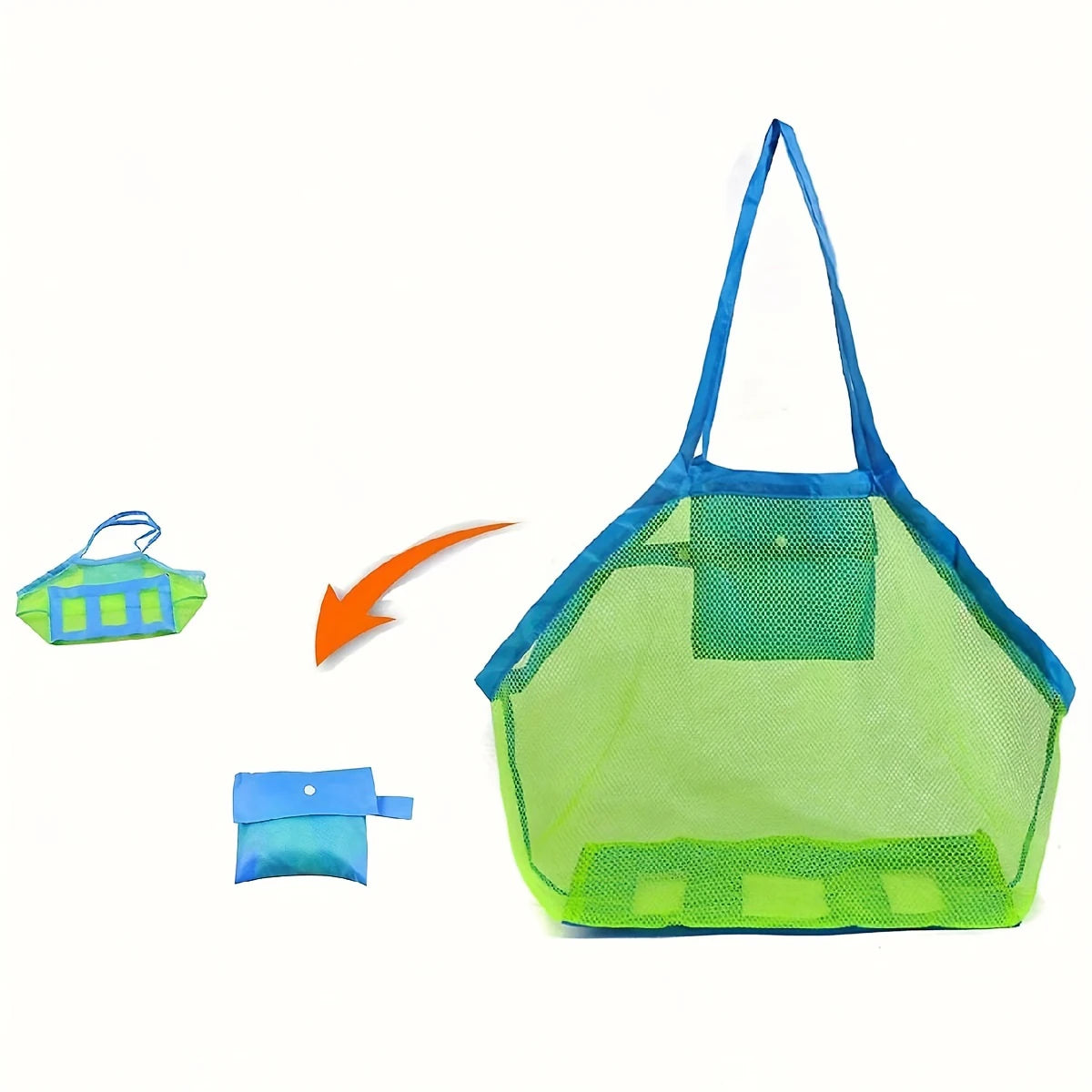 Children Sand Away Protable Mesh Bag Kids Bath Toys Storage Bags Swimming Large Beach Bag for Towels Women Cosmetic Makeup Bag