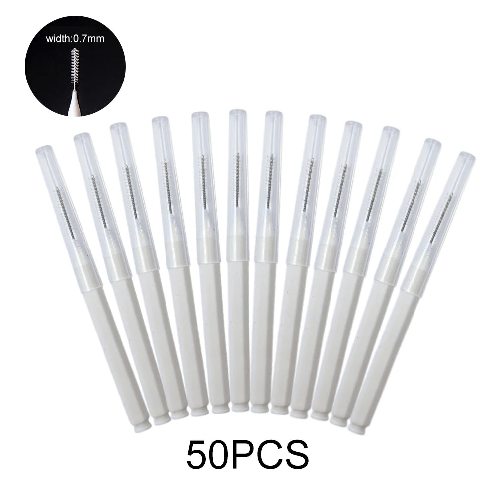 5/10/50PCS Mini Eyebrow Brush Brow Perm Brush Disposable Brow Lifting Brush Bendable Micro Eyelash Brush  Applicator Makeup Tool