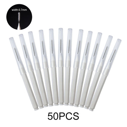 5/10/50PCS Mini Eyebrow Brush Brow Perm Brush Disposable Brow Lifting Brush Bendable Micro Eyelash Brush  Applicator Makeup Tool