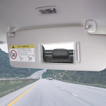 Car Interior Mirror Universal Stainless Steel Auto Sun-Shading Visor HD Mirrors Portable Car Makeup Mirror Car-styling