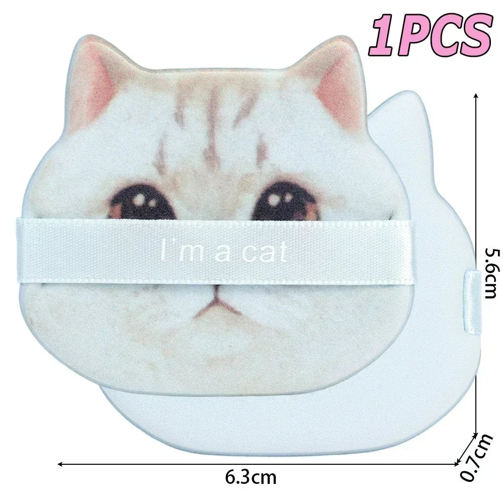 Cute Cat Paw Shaped Makeup Puff, Dual-use for Dry and Wet, Foundation Concealer Sponge, Fine Makeup Tool