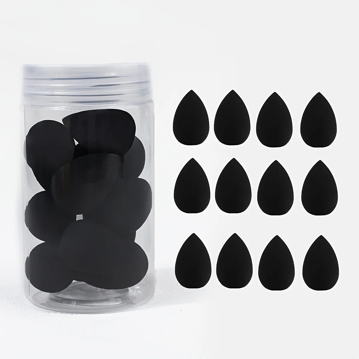 12pcs Mini Makeup Sponges - Soft, Latex-Free for Flawless Foundation Application, Wet & Dry Use, Alcohol-Free