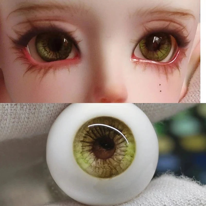 1 Pair Resin Eyes 10/12/ 14/ 16/ 18mm 1/3 1/4 1/6 Bjd Change Makeup Accessories Girls Dress Up Toys