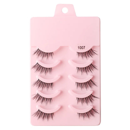 YSDO Half Eyelashes 3/5/10 Half Lashes Soft Natural Cat Eye Lashes Makeup Tool Extension Fluffy Faux Cils maquiagem Half Lashes