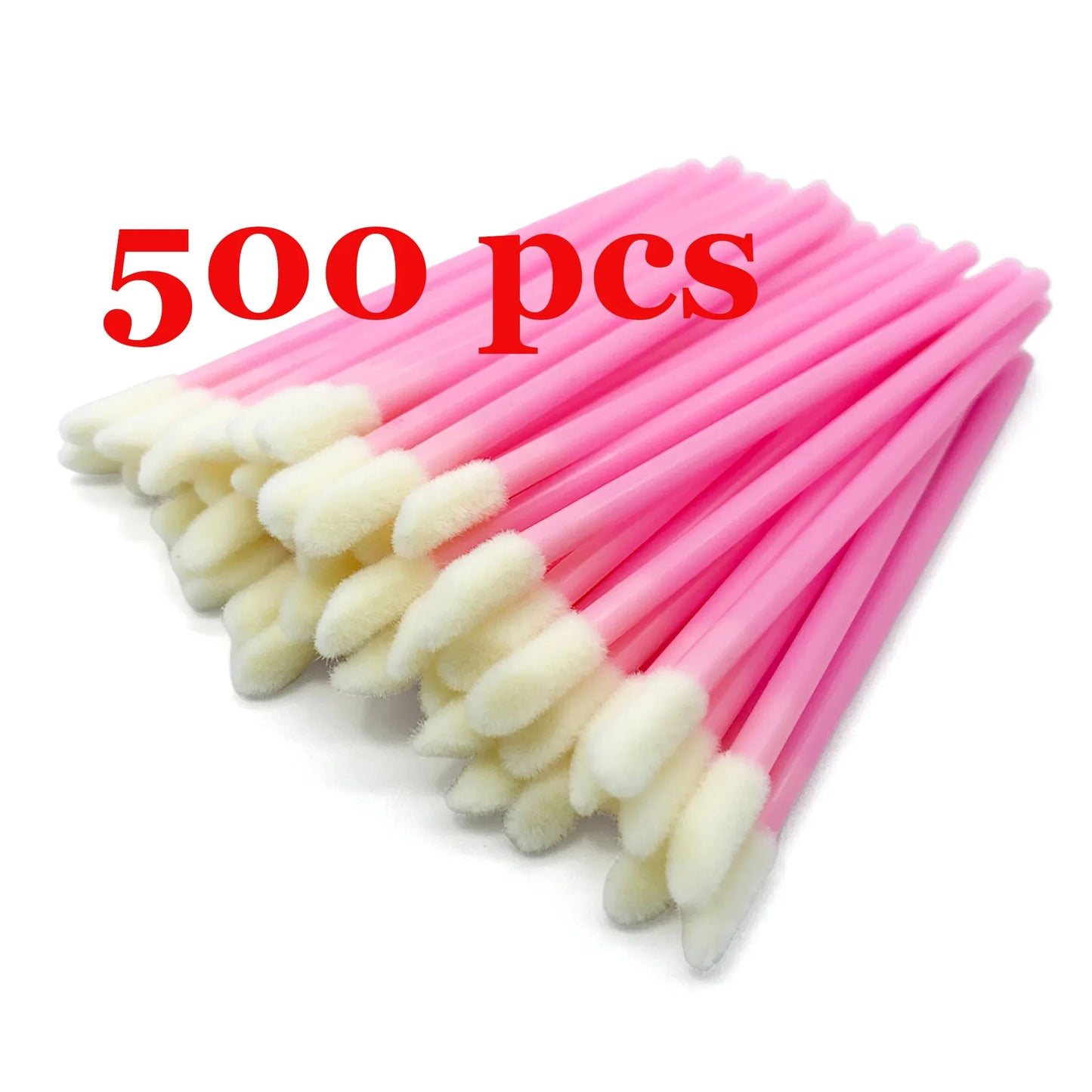 500pcs Disposable Lip Brush Makeup Brushes Eyelashes Extension Applicator Lipstick Wands Set Cosmetic Colourful Make Up Tools