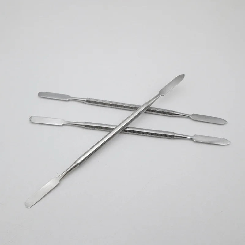 3pcs Stainless Steel Mixing Spatula Tool Spatuler Rod Dental Nail Art Makeup Foundation Eyeshadow Mixing Stick Color Tools