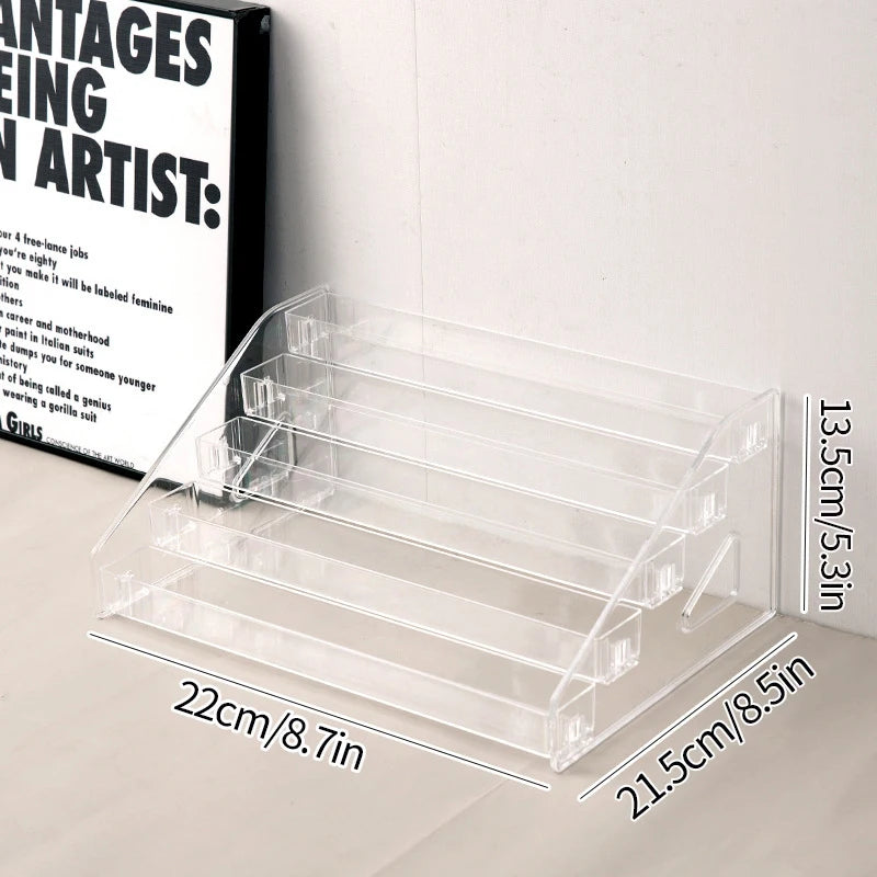 3/5/7 Tiers Eyeshadow Palette Organizer Clear Acrylic Display Stand Lipstick Powder Cosmetics Shelf Rack Makeup Holder
