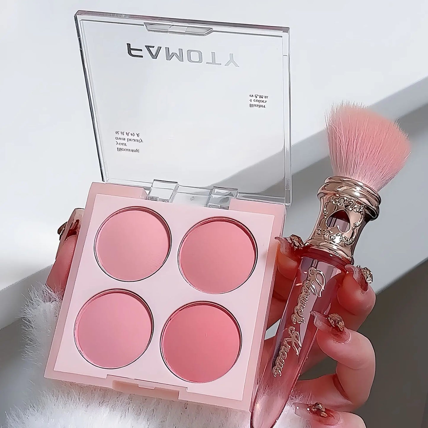 4 Colors Blush Powder Face Makeup  Sweet Warm Colors Matte Cheek Powder Facial Beauty Cosmetic Makeup Blush
