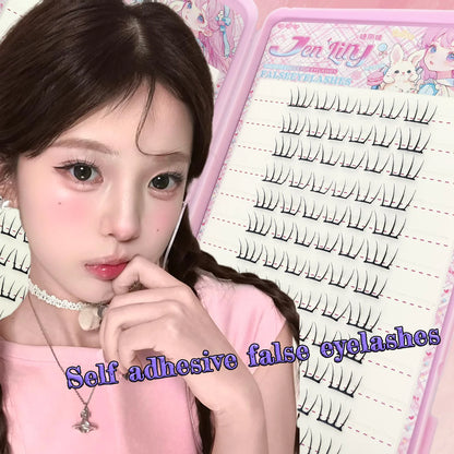 K-pop 2.0 Style Self Adhesive False Eyelashes No Glue Needed Convenient Easy to Wear Trendy Perfect for Daily Party Eye Makeup