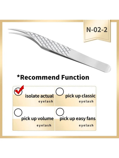 Eyelash extension tweezer volume precise luxury diamond grip 420 stainless steel high quality eyebrow from nagaraku makeup