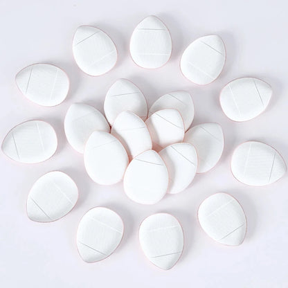 20Pcs Mini Finger Puff Makeup Sponge Set Air Cushion Cosmetic Puffs Wet & Dry BB Cream Applicator Concealer Foundation Puff