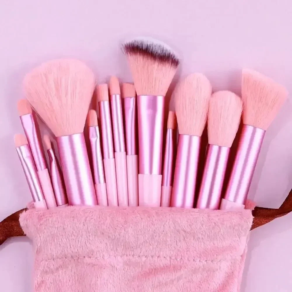 13 Pcs Makeup Brushes Soft Fluffy Professional - Eye Shadow, Foundation, Powder, Blush Blending, Women’s Tools