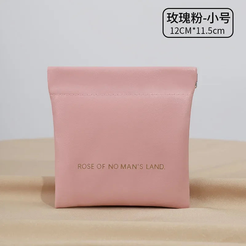 파우치 Simple Lipstick Makeup Storage Bag Women Fashion Portable Mini Key Jewelry Cosmetic Organizer Pouch Handbag Косметичка 2025