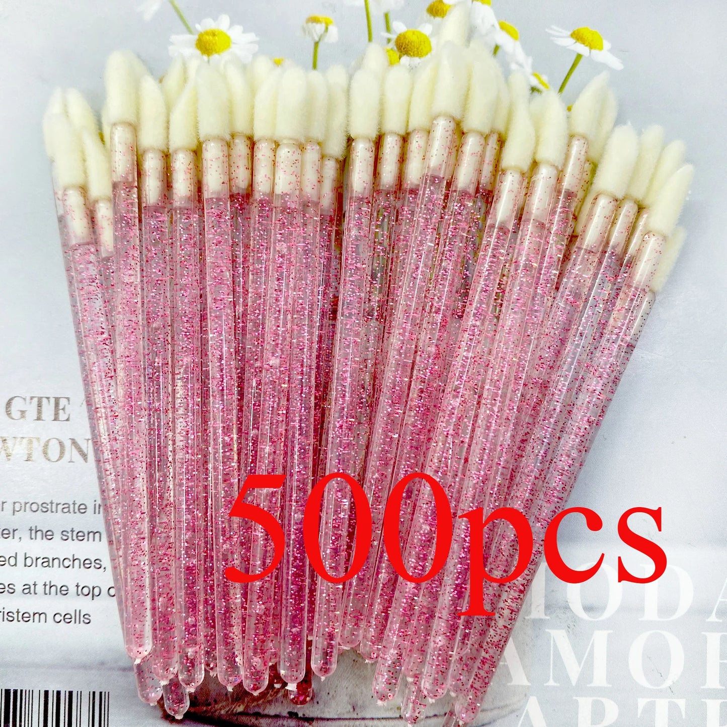 500pcs Disposable Lip Brush Makeup Brushes Eyelashes Extension Applicator Lipstick Wands Set Cosmetic Colourful Make Up Tools