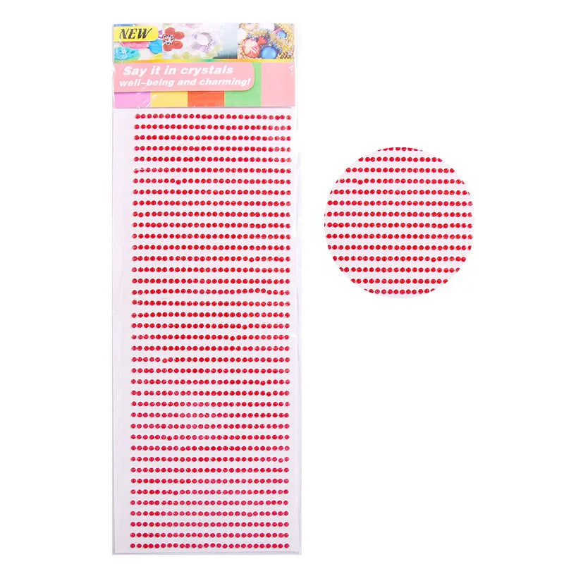 New 3mm Rhinestones for Face Makeup Crystals Bright Face Jewelry Gems Stickers Children's Stickers Adhesive Glitters for Face