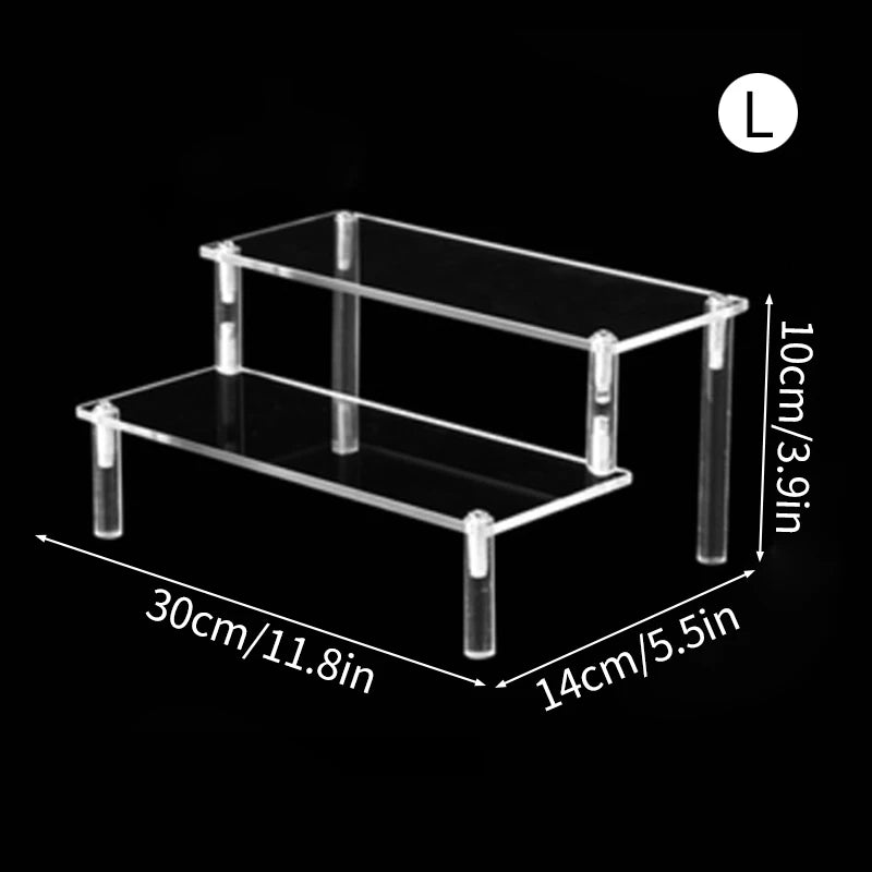 3/5/7 Tiers Eyeshadow Palette Organizer Clear Acrylic Display Stand Lipstick Powder Cosmetics Shelf Rack Makeup Holder