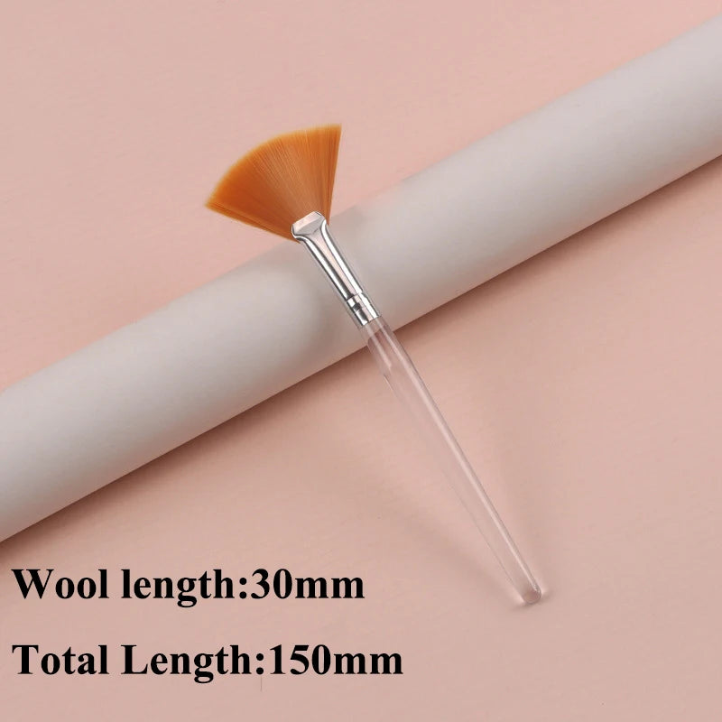 Practical Facial Brushes Fan Makeup Brushes Portable Mask Brush Cosmetic Tools for Women Flexible Facial Soft Mask Applicator
