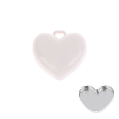 1Pcs Heart Shape Blush Empty Compact with Mirror, Keychain DIY Refillable Powder Case for Makeup