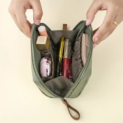 2023 New Makeup Bag Simple Solid Color Cosmetic Bag for Women Pouch Toiletry Bag Waterproof Make Up Purses Case Hot Dropshipping