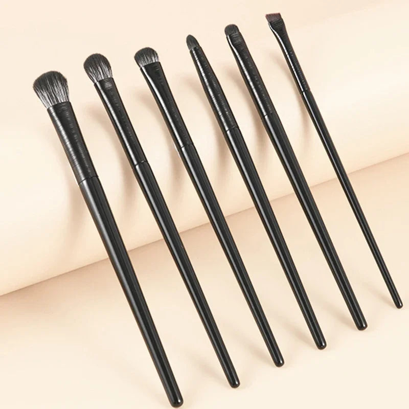 Soft Hair Eyeshadow Brush 6-piece Eye Makeup Smudged Lying Silkworm Eyeliner Blade Eye Detail Small Makeup Brush wholesale