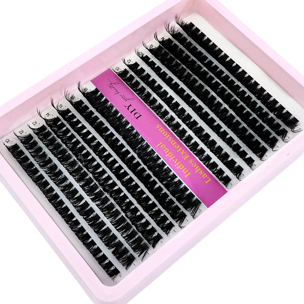 New 60D/80D/100D Mix Eyelash Clusters 10-18mm Mix Wispy Individual Lashes Extensions 266/280pcs DIY Mink False Eyelashes Makeup