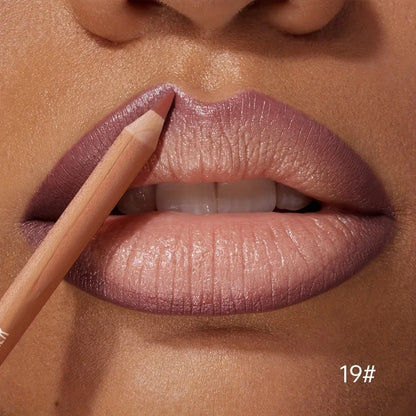 1pc Matte Lipstick & Liner Pen, Waterproof, Long-Lasting, Non-Stick, Berry Shades for All Skin Types, Makeup Pencils for Women