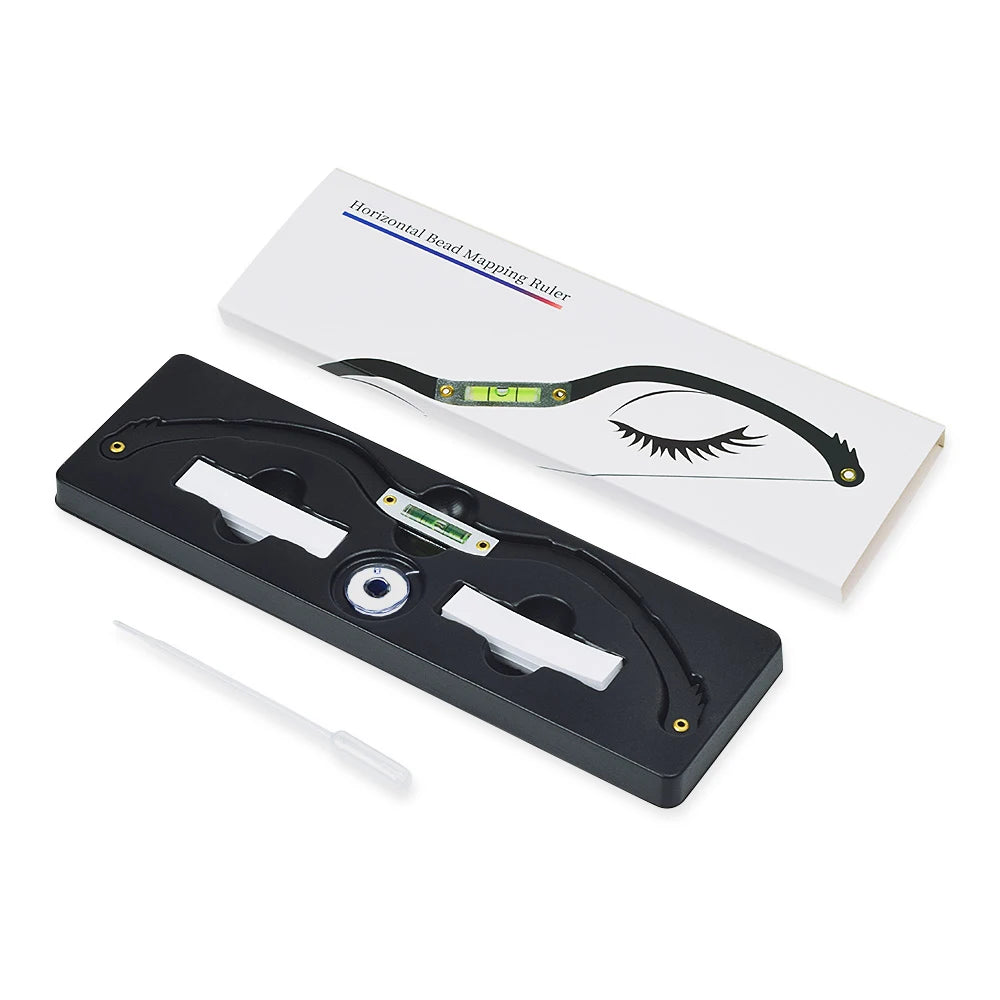 Tattoo auxiliary drawing line ruler eyebrow horizontal ruler aluminum alloy tattoo ruler horizontal positioning ruler tattoo aux