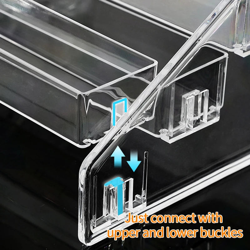 3/5/7 Tiers Eyeshadow Palette Organizer Clear Acrylic Display Stand Lipstick Powder Cosmetics Shelf Rack Makeup Holder